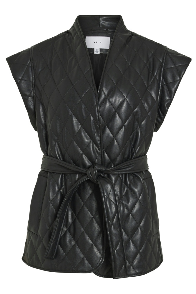 VIELBARA S/L QUILTED COATED VEST 14097835 Black Beauty