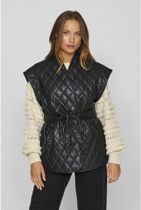 Vila vielbara s/l quilted coated vest