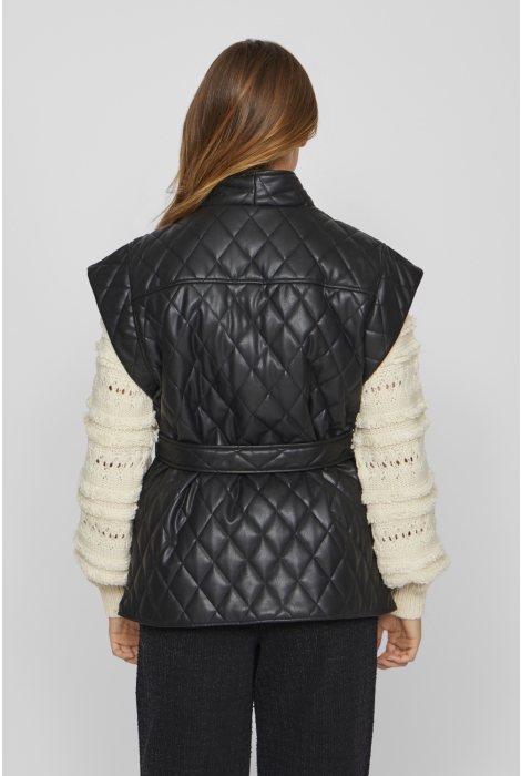 Vila vielbara s/l quilted coated vest