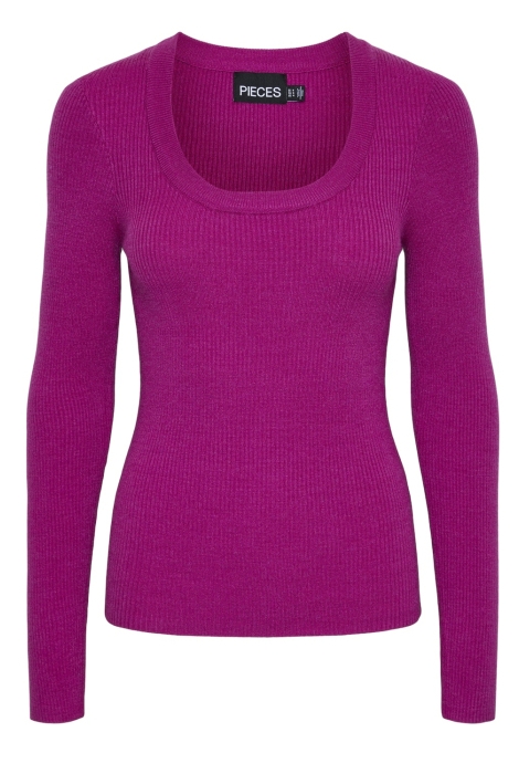 Pieces pcmira ls u-neck knit noos bc