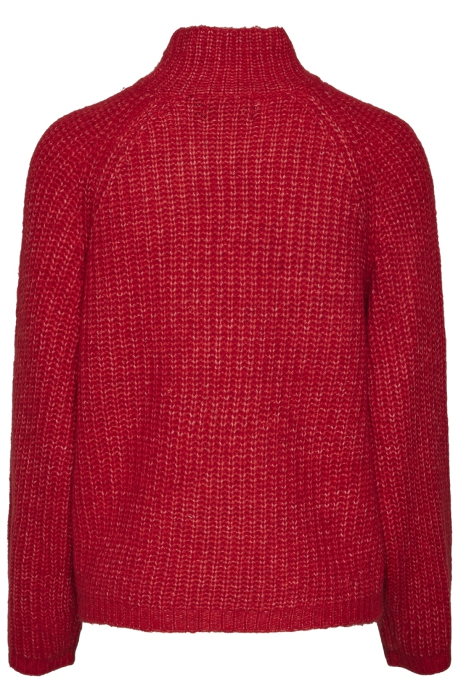 PCNELL LS HIGH NECK KNIT NOOS 17128212 BITTERSWEET