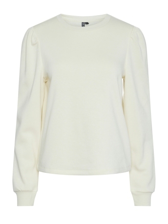 Pieces Trui PCCHILLI LS PUFF SWEAT NOOS CP BC 17151142 WHITE PEPPER