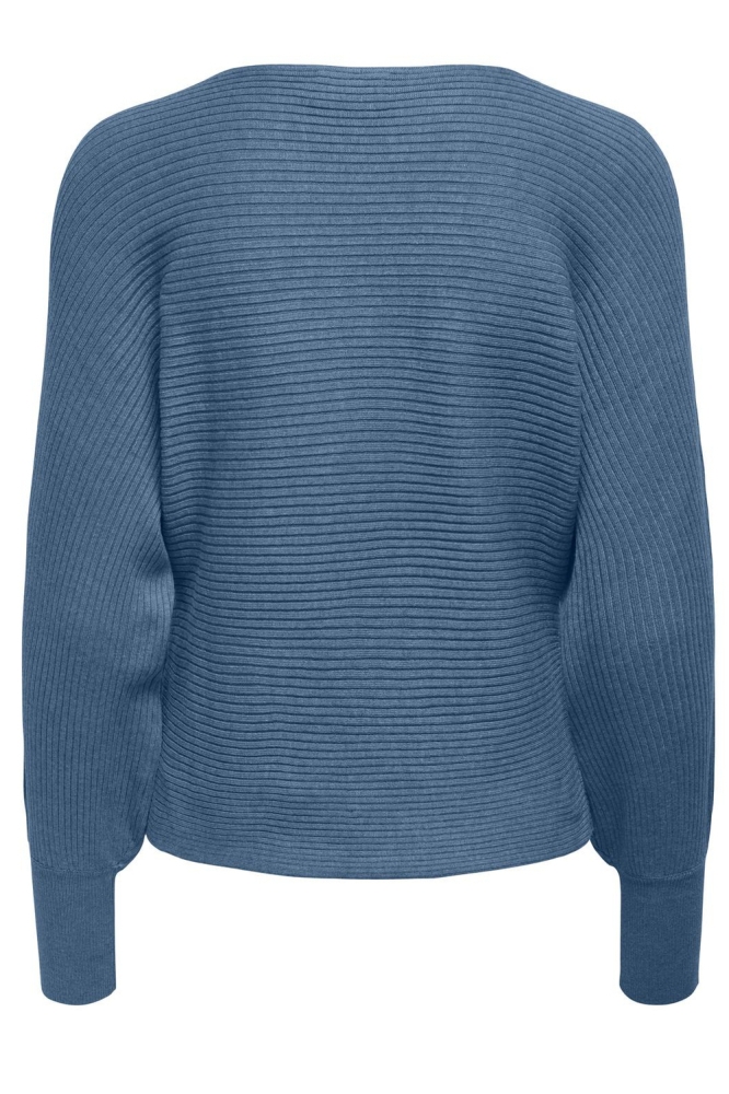 ONLADALINE L/S SHORT PULLO KNT NOOS 15226298 CORONET BLUE/W MELANGE