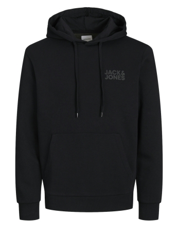 Jack & Jones Trui JJECORP LOGO SWEAT HOOD NOOS 12152840 BLACK/SMALL PRINT