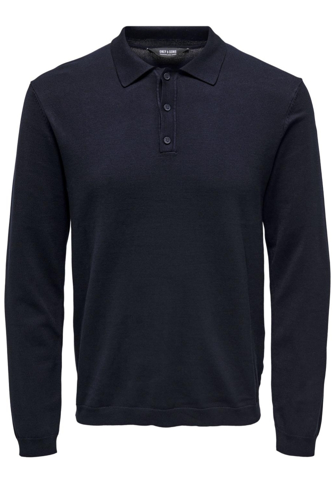 ONSWYLER LIFE REG 14 LS POLO KNIT N 22021184 Dark navy