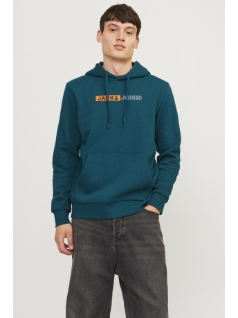 Jack & Jones Trui JJECORP LOGO SWEAT HOOD PLAY NOOS 12233599 Deep Teal/PLAY 5