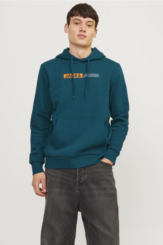 JJECORP LOGO SWEAT HOOD PLAY NOOS 12233599 Deep Teal/PLAY 5