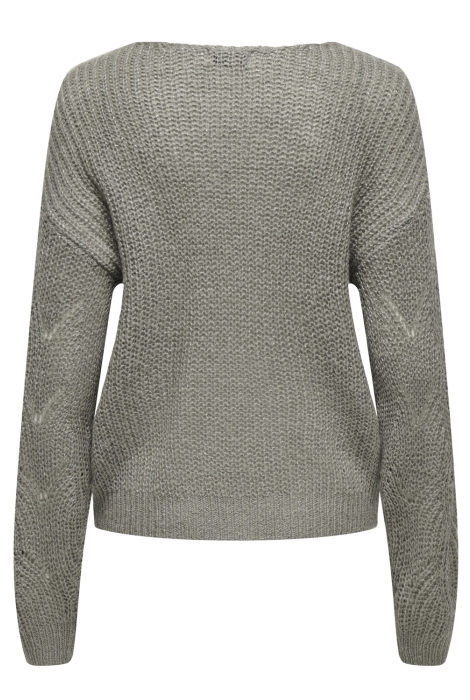 Jacqueline de Yong jdybadut l/s v-neck struc glitt pul