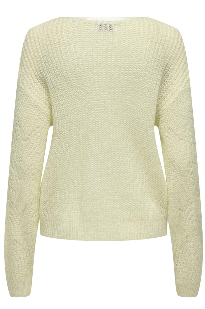 JDYBADUT L/S V-NECK STRUC GLITT PUL 15302387 Whitecap Gray/GOLD LUREX