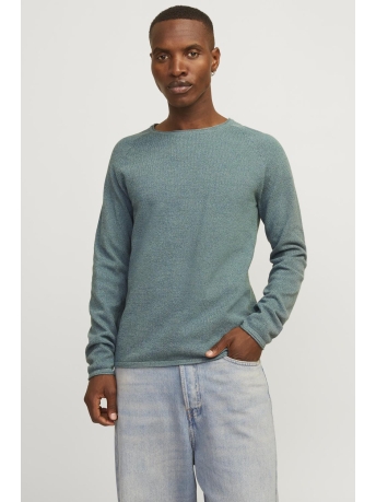 Jack & Jones Trui JJEHILL KNIT CREW NECK NOOS 12157321 Goblin Blue/Twist