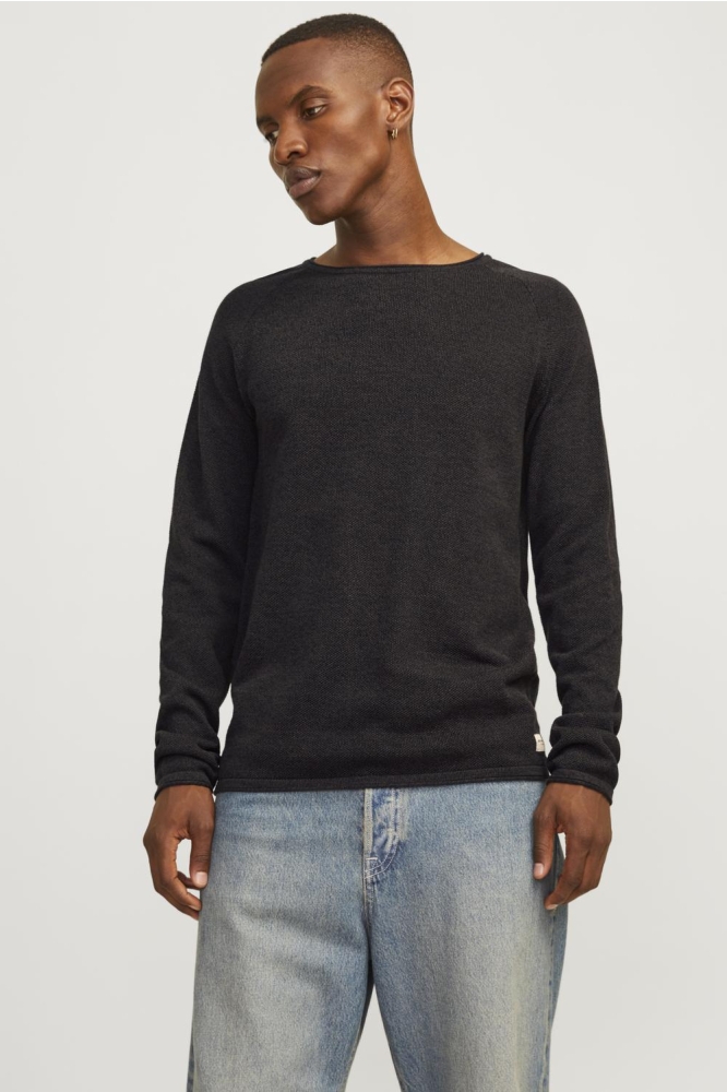 JJEHILL KNIT CREW NECK NOOS 12157321 MULCH/TWIST