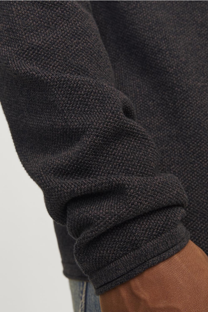 JJEHILL KNIT CREW NECK NOOS 12157321 MULCH/TWIST