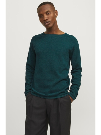 Jack & Jones Trui JJEHILL KNIT CREW NECK NOOS 12157321 Deep Teal/Twist