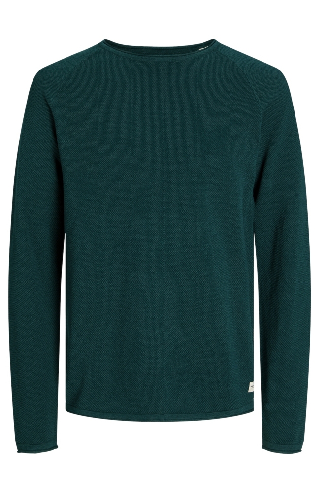 JJEHILL KNIT CREW NECK NOOS 12157321 Deep Teal/Twist