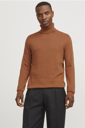 Jack & Jones Trui JJEEMIL KNIT ROLL NECK NOOS 12157417 MOCHA BISQUE