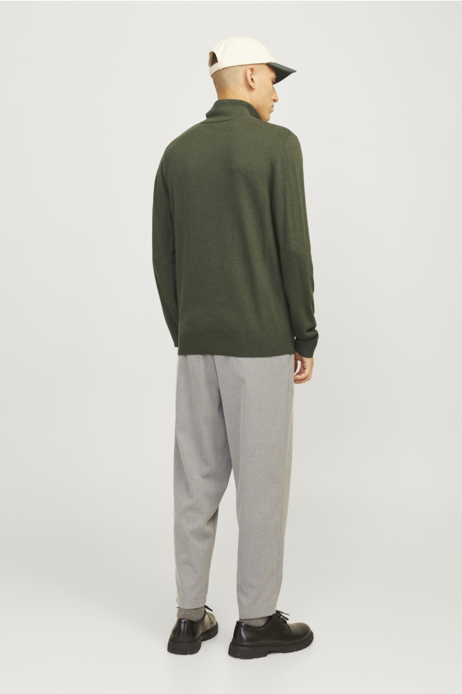 JJEEMIL KNIT HALF ZIP NOOS 12189339 Kombu Green