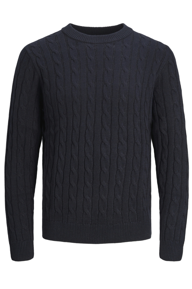 JJEROSS KNIT CREW NECK SN 12257479 NAVY BLAZER