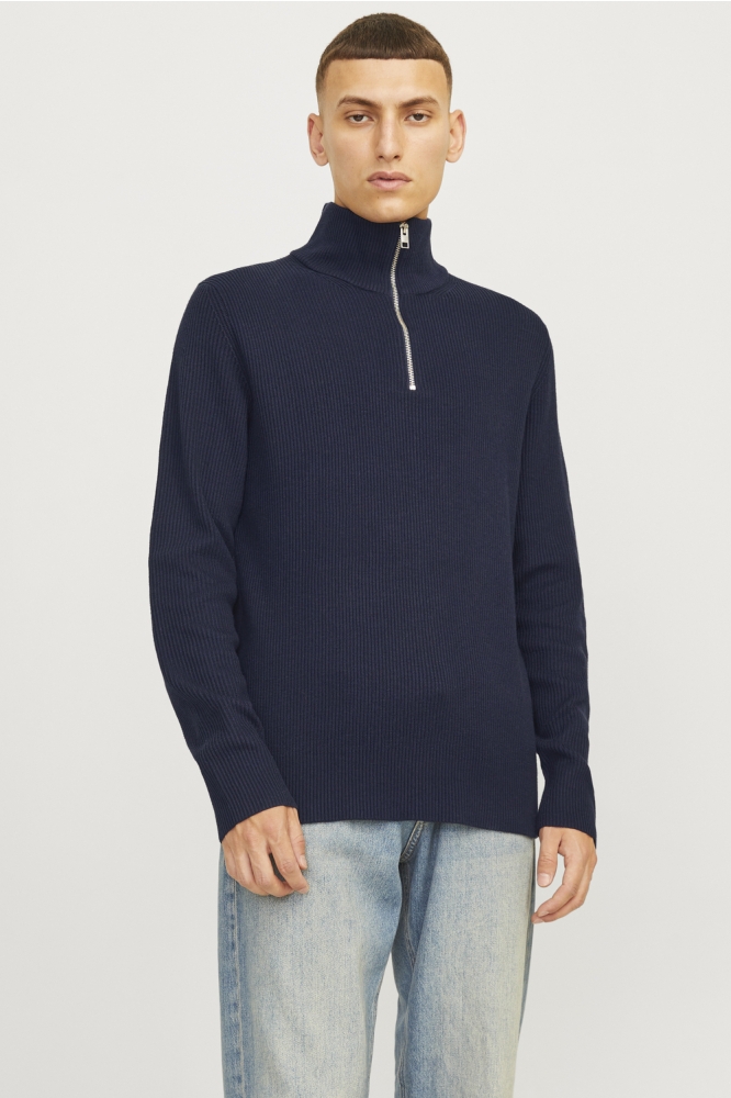 JJEPERFECT KNIT HALF ZIP SN 12257773 Sky Captain