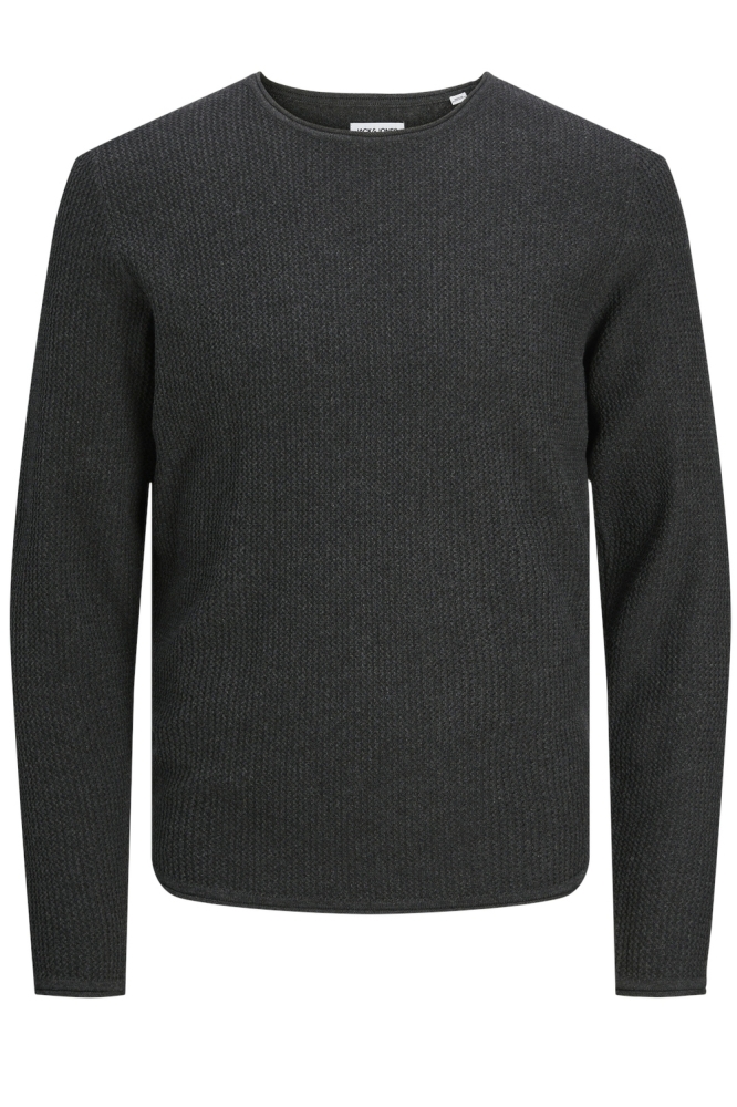 JJECOOPER KNIT CREW NECK NOOS 12258407 Dark Grey Melange