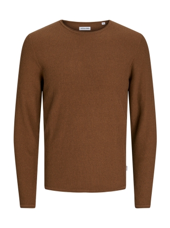 Jack & Jones Trui JJECOOPER KNIT CREW NECK NOOS 12258407 Mocha Bisque