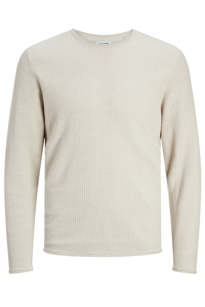 JJECOOPER KNIT CREW NECK NOOS 12258407 Oatmeal/Melange