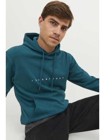 Jack & Jones Trui JJESTAR JJ SWEAT HOOD NOOS 12233972 DEEP TEAL