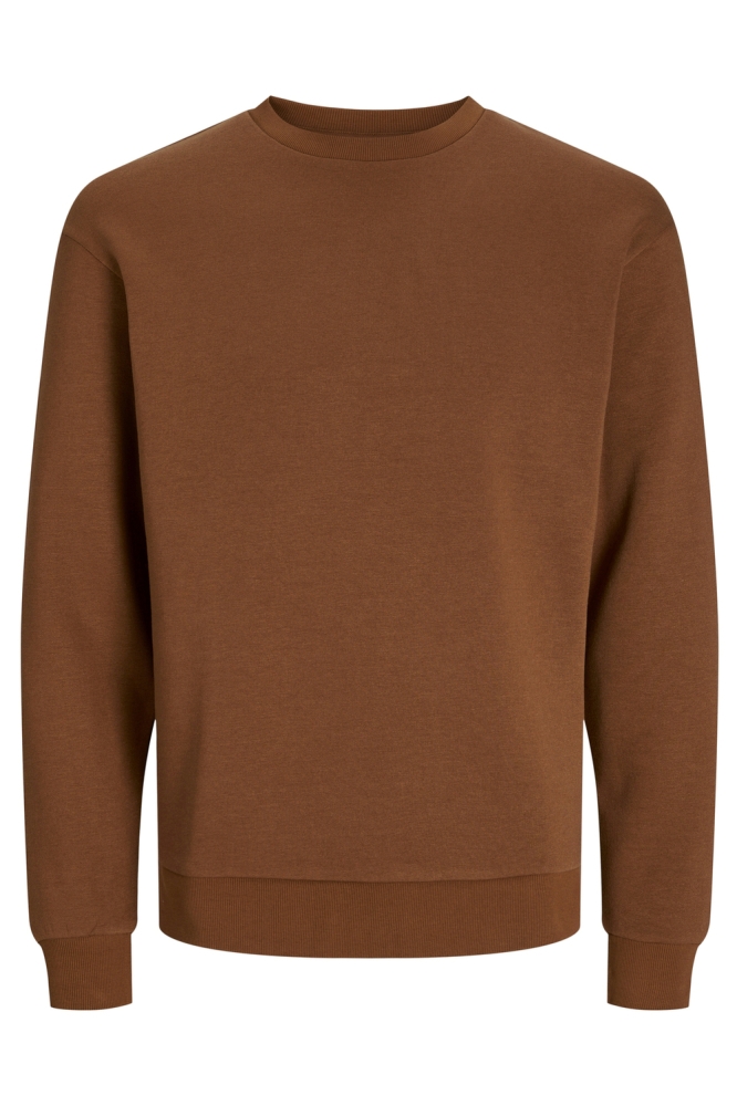 JJEBRADLEY SWEAT CREW NOOS 12249341 MOCHA BISQUE