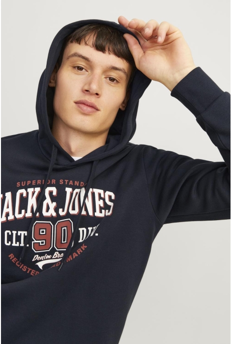 Jack & Jones jjelogo sweat hood 2 col 24/25 noos