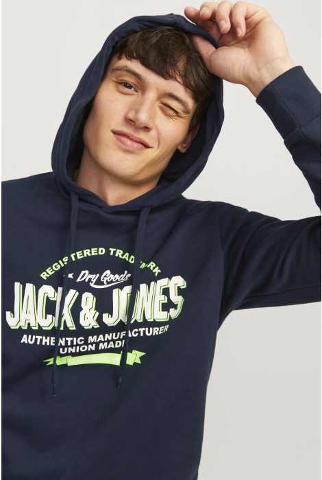 Jack & Jones jjelogo sweat hood 2 col 24/25 noos