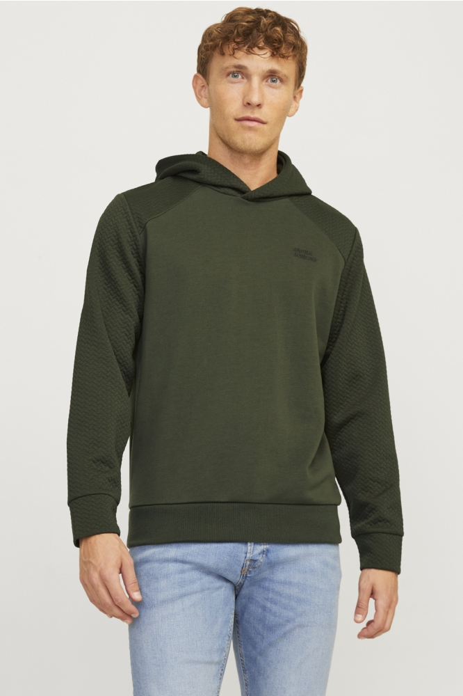 JJESTAPLE SWEAT HOOD 12258488 KOMBU GREEN