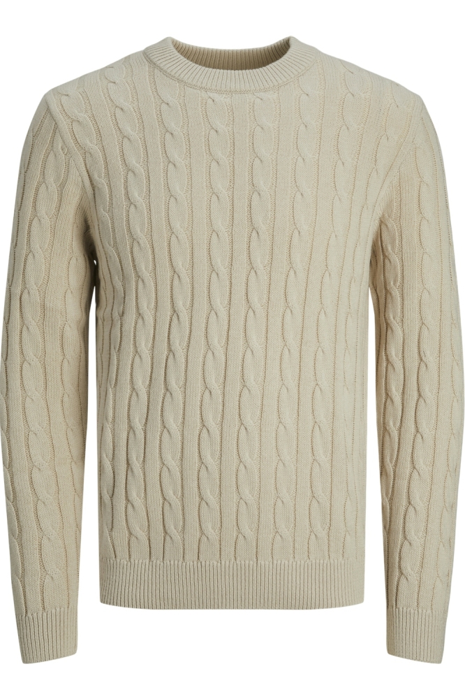 JJEROSS KNIT CREW NECK SN 12257479 MOONBEAM