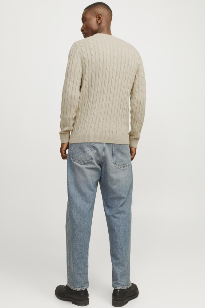 JJEROSS KNIT CREW NECK SN 12257479 MOONBEAM