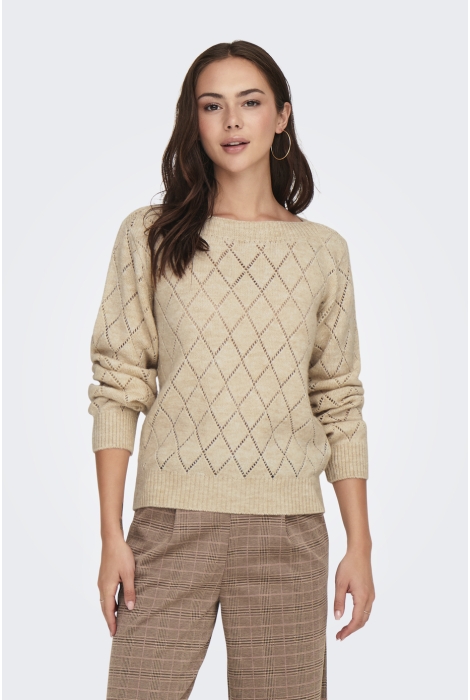 Jacqueline de Yong jdyletty l/s boat neck pullover knt