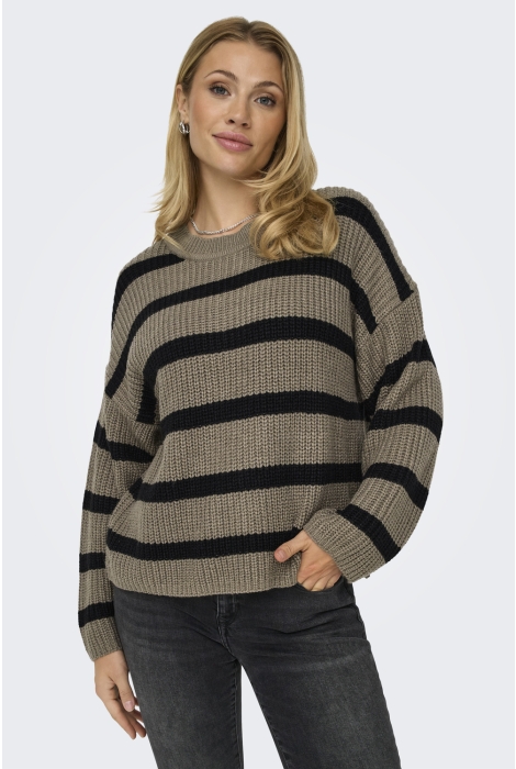 Jacqueline de Yong jdyjusty l/s stripe pullover knt no