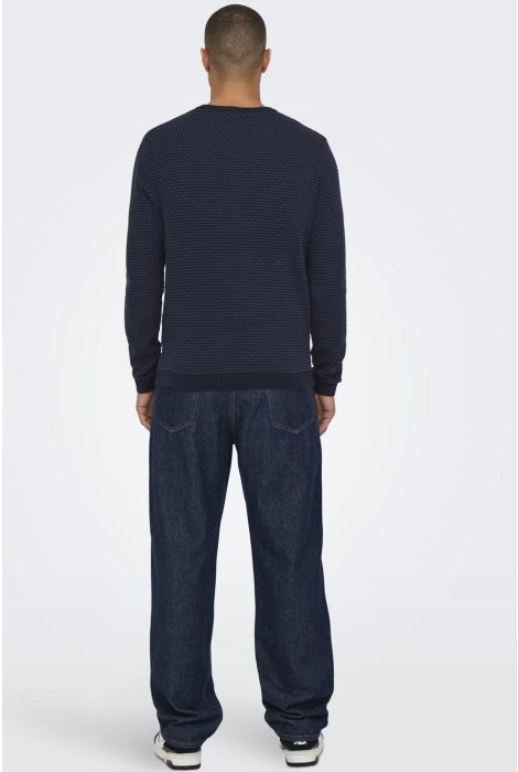 Only & Sons onstapa reg 12 struc ls crew knit n