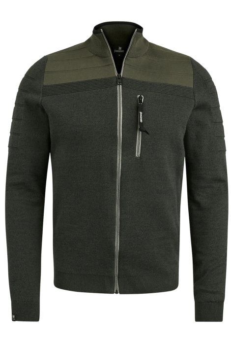 Vanguard zip jacket cotton bonded mouline