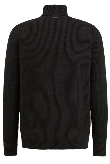 Vanguard roll neck cotton blend stretch