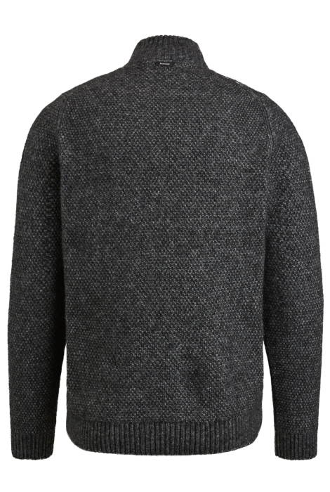 Vanguard half zip collar wool blend