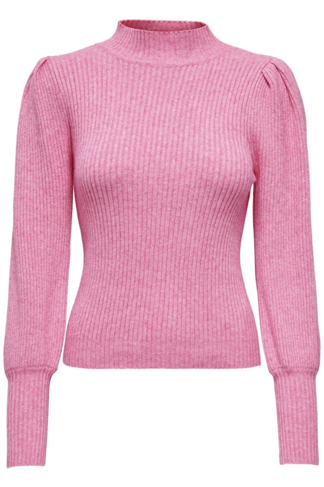 ONLKATIA L/S HIGHNECK PULLOVER KNT 15232494 Carmine Rose/Melange