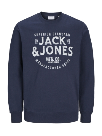 Jack & Jones Trui JJJEANS SWEAT O-NECK 12257108 Navy Blazer