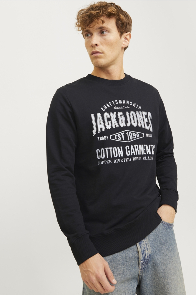 JJJEANS SWEAT O-NECK 12257108 Black