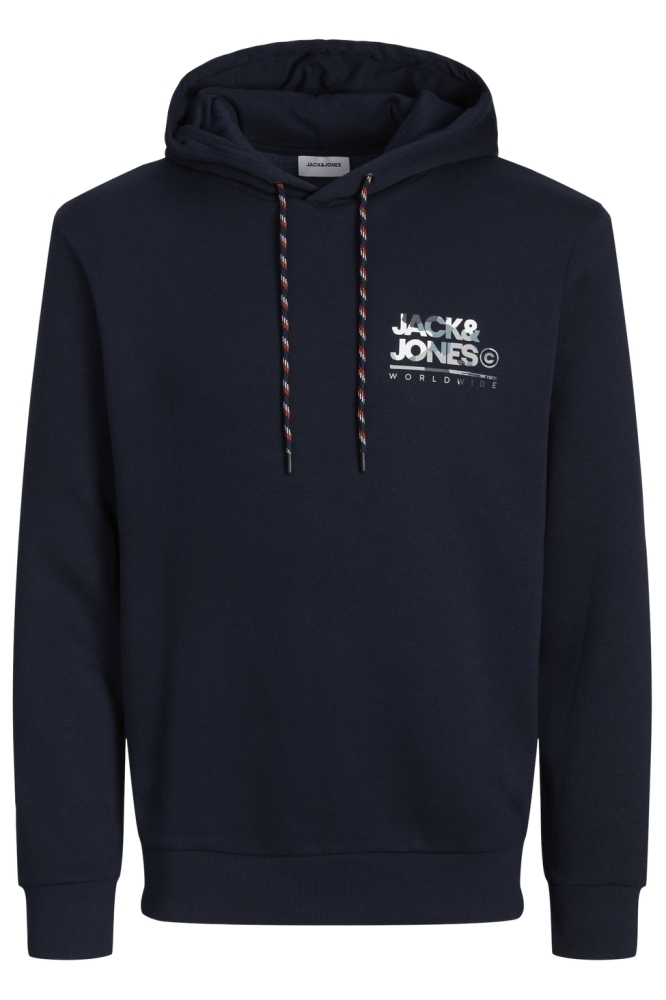 JJLUKE SWEAT HOOD 12256821 Navy Blazer/SMALL