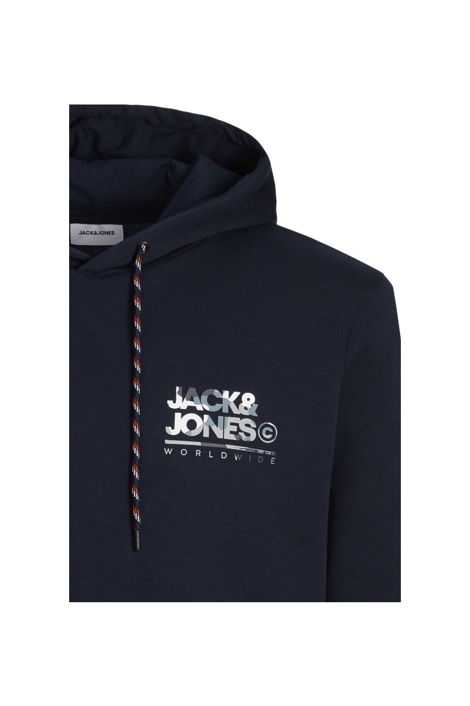 JJLUKE SWEAT HOOD 12256821 Navy Blazer/SMALL