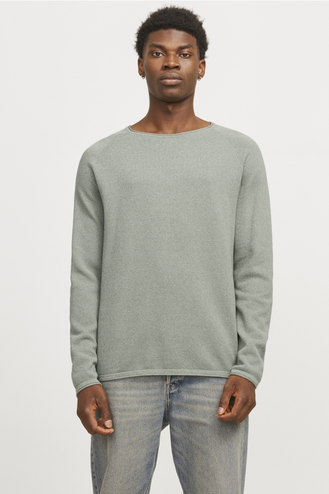 JJEHILL KNIT CREW NECK NOOS 12157321 ICEBERG GREEN/TWIST