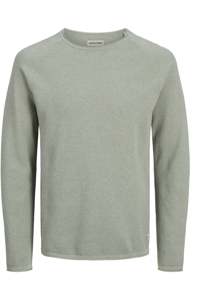 JJEHILL KNIT CREW NECK NOOS 12157321 ICEBERG GREEN/TWIST