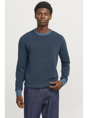 Jack & Jones Trui JJEGLOBE KNIT CREW NECK NOOS 12258139 OCEANVIEW