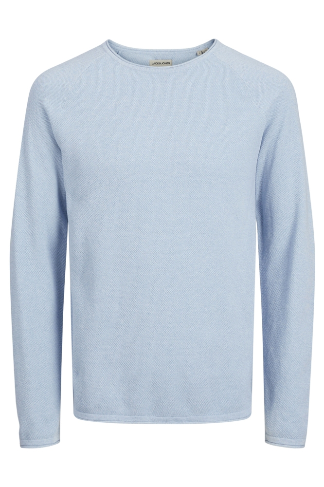 JJEHILL KNIT CREW NECK NOOS 12157321 CASHMERE BLUE/TWIST