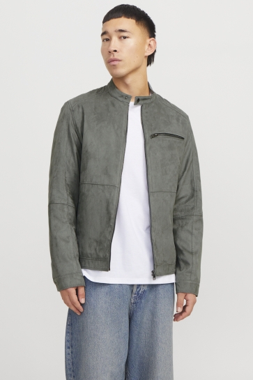 Jack & Jones Jas JJEDYLAN BIKER JACKET NOOS 12264806 SEDONA SAGE