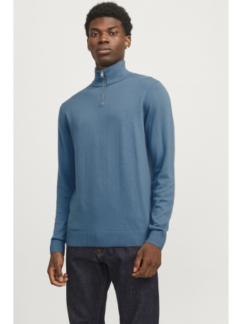 Jack & Jones Trui JJEEMIL KNIT HALF ZIP NOOS 12189339 OCEANVIEW