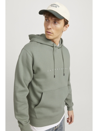 Jack & Jones Trui JJESTAR JJ SWEAT HOOD NOOS 12233972 ICEBERG GREEN